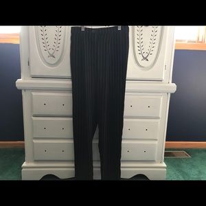 H & M Dividend Black pinstripe trouser pant